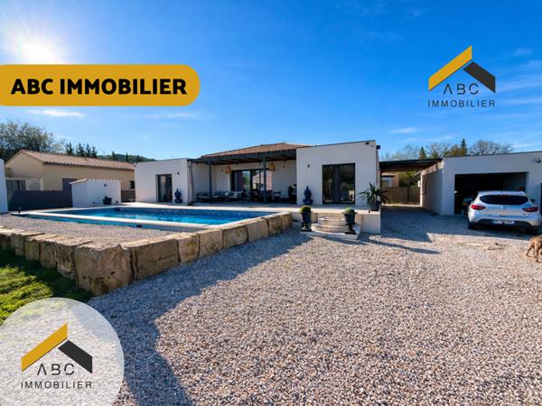 Piolenc (84420) Maison récente de plain-pied – 143 m² – 4 chambres – Piscine – Aucun travaux
