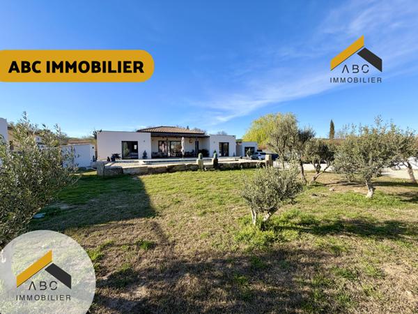 Piolenc (84420) Maison récente de plain-pied – 143 m² – 4 chambres – Piscine – Aucun travaux