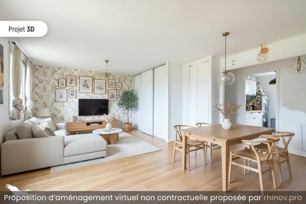 Appartement à vendre |                                       Bron |                                        4 pièces  |  62,4 m²