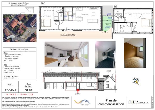 A vendre Toulouse Busca Appartement T3 pièce(s) 77 m2
