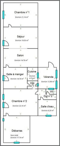 Maison à LA CHAPELLE-GAUDIN, 79300 - 9 pièces 157m²