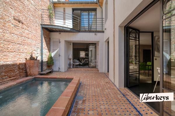 Appartement-maison d'architecte avec patio, au calme absolu - Toulouse – Jardin des Plantes / Grand Rond 