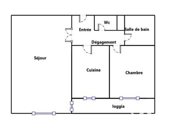 Appartement à vendre 2 pièces 55 m² Villeurbanne