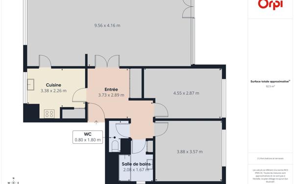 Appartement à vendre    3 pièces • 93,90 m2 Bischheim