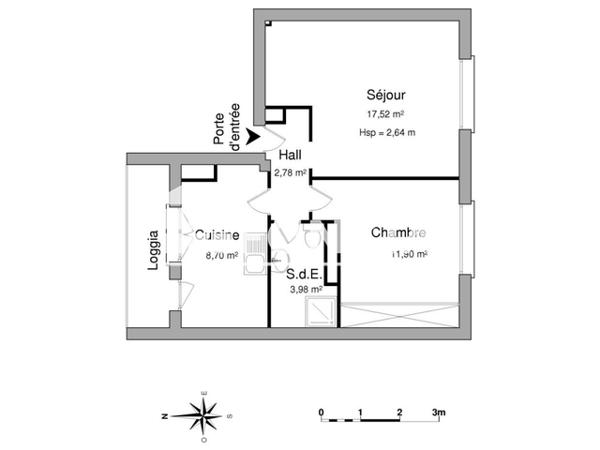 Location Appartement 2 pièces 44.86 m² - 7 PLACE HTE VIEILLE TOUR Rouen 76000