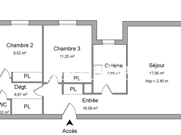 Location Appartement 4 pièces 78.62 m² - 1-3-5 RUE MARCEL BROT Nancy 54000