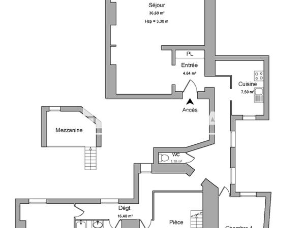 Location Appartement 4 pièces 105.95 m² - 7 A 13 RUE DU SEC AREMBAULT Lille 59000
