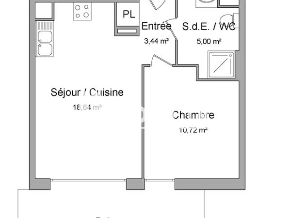 Location Appartement 2 pièces 37.8 m² - 8 CHEMIN DE GROSSROETHIG Strasbourg 67200