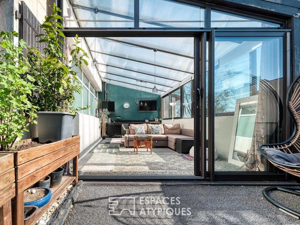 Loft avec véranda au Hameau de la Roche