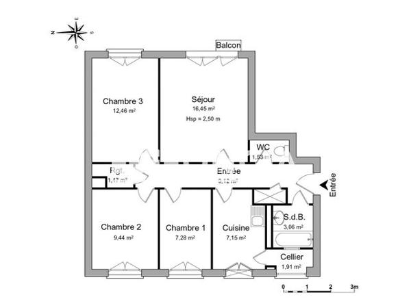 Location Appartement 4 pièces 69.9 m² - RESIDENCE ARQUEBUSE Dijon 21000