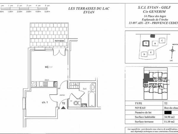 À vendre Appartement 2 pièces 35.56 m² - ÉVian-les-bains 74500