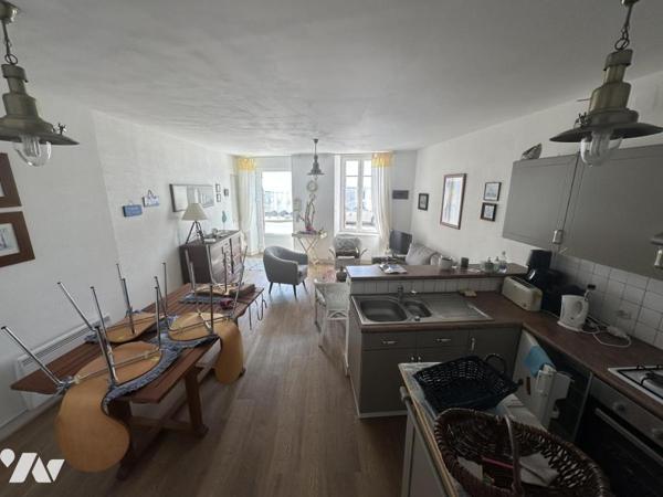 CANCALE - La Houle - Appartement T2 avec vue, cave et cour commune