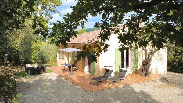 Figanières – Plain-pied, village à pied et vue panoramique