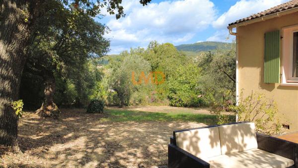 Figanières – Plain-pied, village à pied et vue panoramique