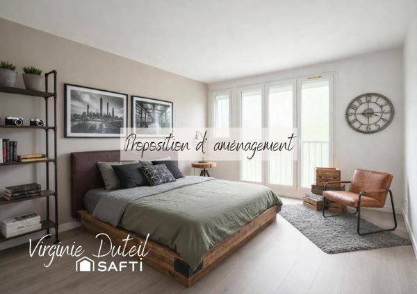 Dernier étage – 5 pièces lumineux de 82 m² – 3 chambres – Résidence verdoyante avec parking