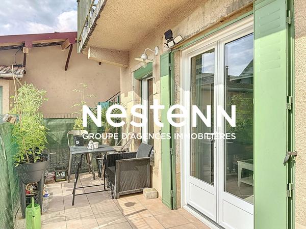 A vendre : Appartement T3 avec terrasse en rez de jardin - garage - parking - 01290 PONT DE VEYLE