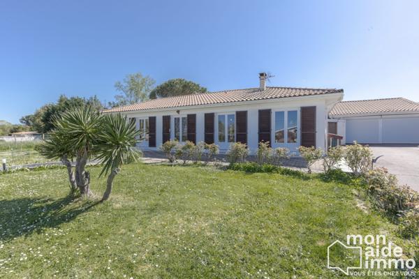 Maison de 117m²  avec piscine, atelier et double garage