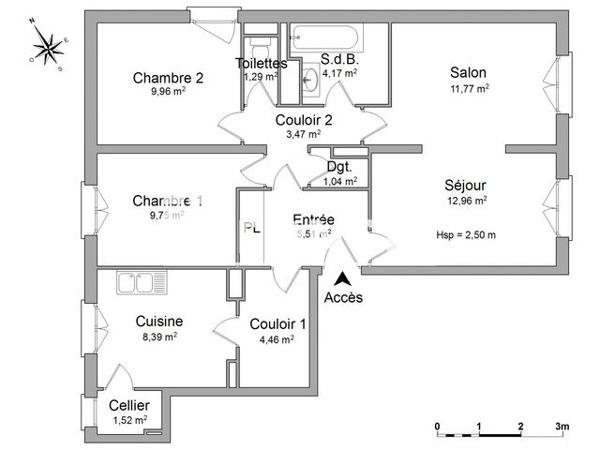 Location Appartement 4 pièces 74.3 m² - 14 RESIDENCE LA THEUILLERIE Ris Orangis 91130