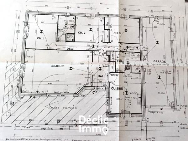 Vente maison La roche sur yon, 127m² 5 pièces 299 000€ avec garage