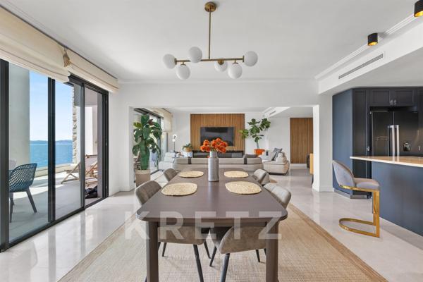 Appartement sur falaise avec vue mer