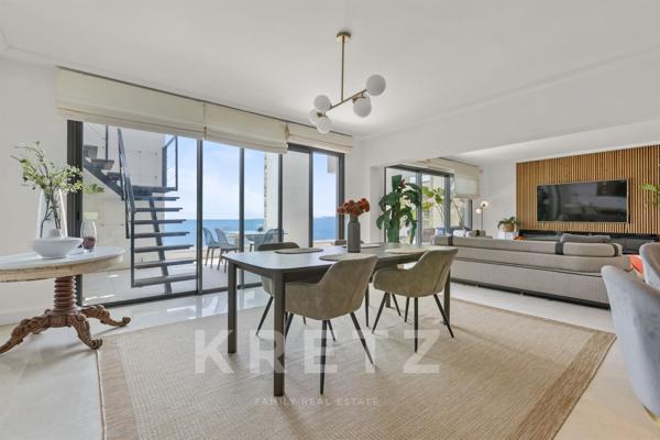 Appartement sur falaise avec vue mer