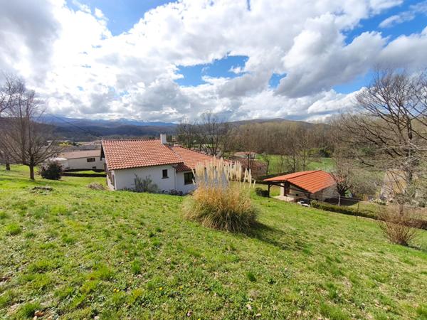 Maison avec grand garage et grand jardin