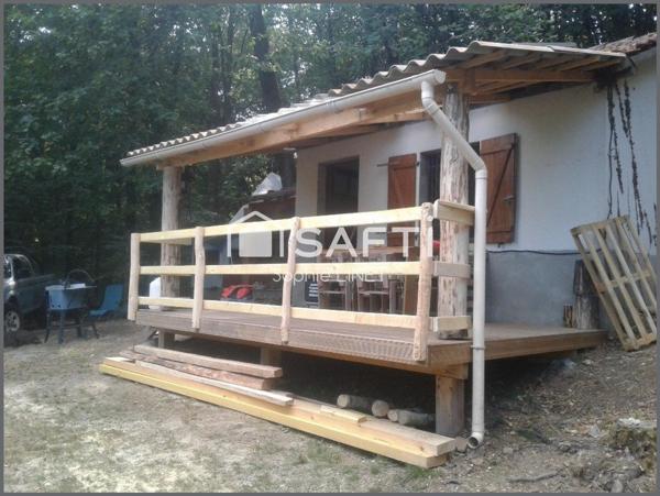 Etang avec maisonnette 19 m2 sur parcelle de 2 Hectares