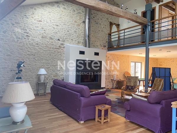 Maison ancienne ferme a vendre a Bussiere Badil avec piscine et vue degagee