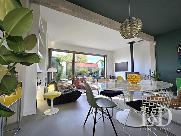 BOUSCAT CENTRE - Echoppe double rénovée avec 3 chambres (4ème possible) - jardin - piscine chauffée