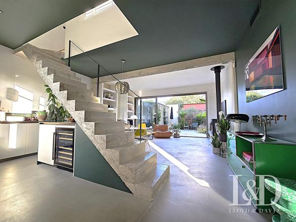 BOUSCAT CENTRE - Echoppe double rénovée avec 3 chambres (4ème possible) - jardin - piscine chauffée