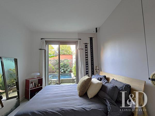 BOUSCAT CENTRE - Echoppe double rénovée avec 3 chambres (4ème possible) - jardin - piscine chauffée