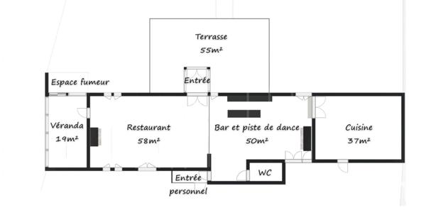 Restaurant for sale 180 m² Deauville
