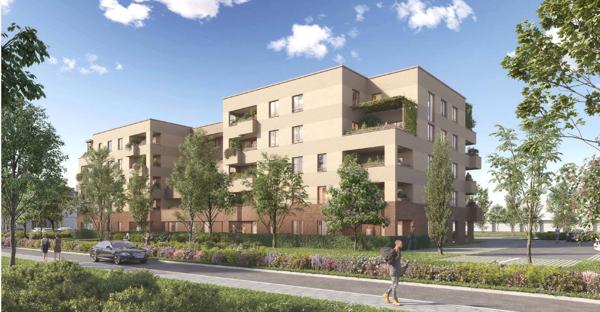 Beau T2 Neuf de 44,50 m² avec terrasse (13,30 m²) & stationnement inclus