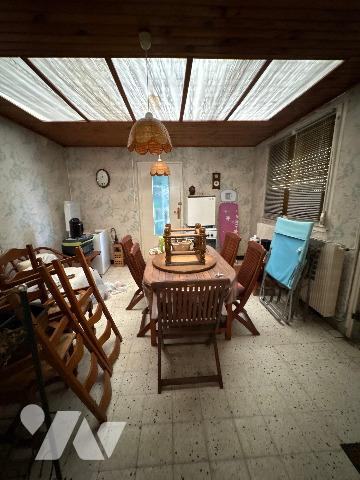 ABSCON (59215) - maison 3 chambres avec garage, cave et jardin à rénover