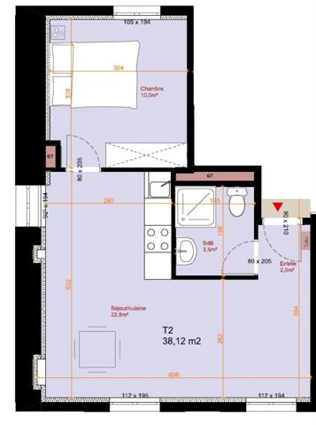 Maison de Maitre : T2 refait à neuf