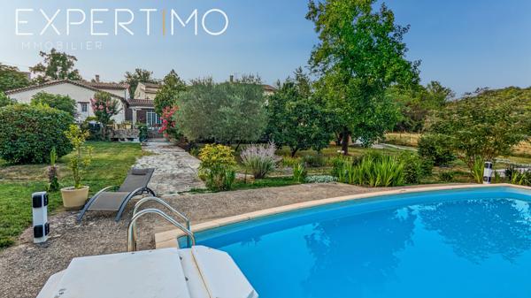 Lasalle (30460) Maison de 307 m² habitables - 10 pièces - piscine - terrain de 10 000 m²