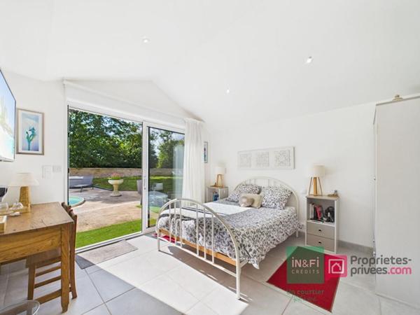 Maison de 220 m2 à Gizay avec deux logements indépendants, 5 chambres, jardin, piscine