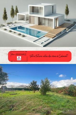 Joli terrain constructible à Calmont pour projet familial dans environnement calme