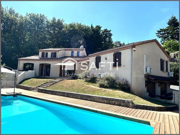 Belle villa sur sous sol avec piscine