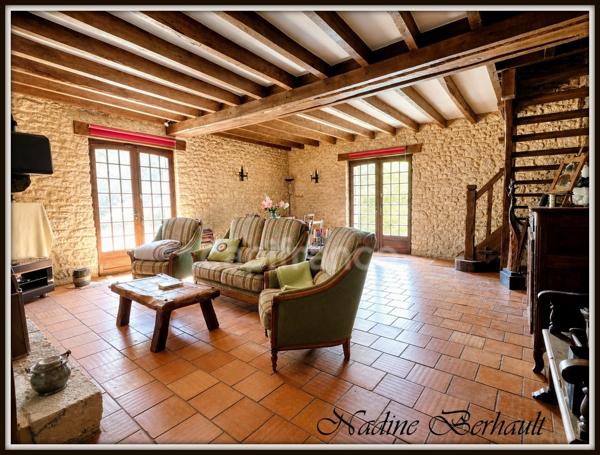 Maison à vendre 6 pièces  (45)Ferrières, Gare 10 mn Paris, 4 chambres, cave, cheminée, 6000 m² terrain arboré