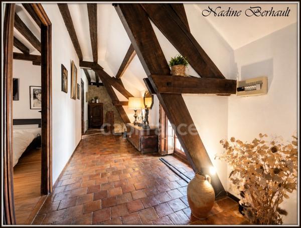 Maison à vendre 6 pièces  (45)Ferrières, Gare 10 mn Paris, 4 chambres, cave, cheminée, 6000 m² terrain arboré