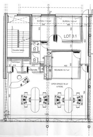 Dpt Nord (59), à vendre ROUBAIX Bureau récent 144m² avec ascenseur,centre-ville, en zone FRANCHE et QQPV, au pied des transports .