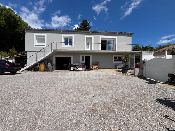 POUSSAN (34), À VENDRE MAISON P4 DE 105 m2, TERRAIN 613 m2, GARAGE 103 m2, PISCINE, PROCHE TOUTES COMMODITÉS