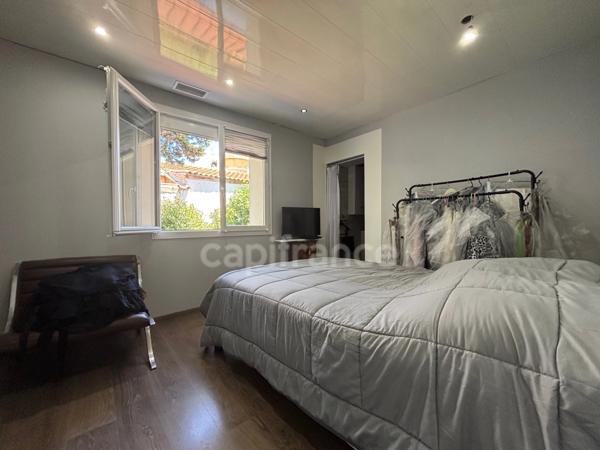 POUSSAN (34), À VENDRE MAISON P4 DE 105 m2, TERRAIN 613 m2, GARAGE 103 m2, PISCINE, PROCHE TOUTES COMMODITÉS