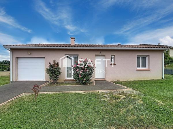 Maison récente de type 3 - 77 m² avec jardin et garage