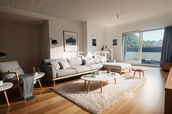 3 pièces, balcon sans vis-à-vis, rue des Cloviers