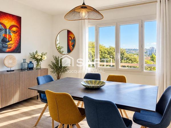 T4 aménagé en T3 – 75 m² – Balcons – Vue dégagée