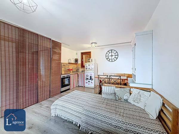 Chalet authentique avec vue panoramique, T2 indépendant et grand terrain arboré avec jardin et forêt dans les hauteurs de Gex