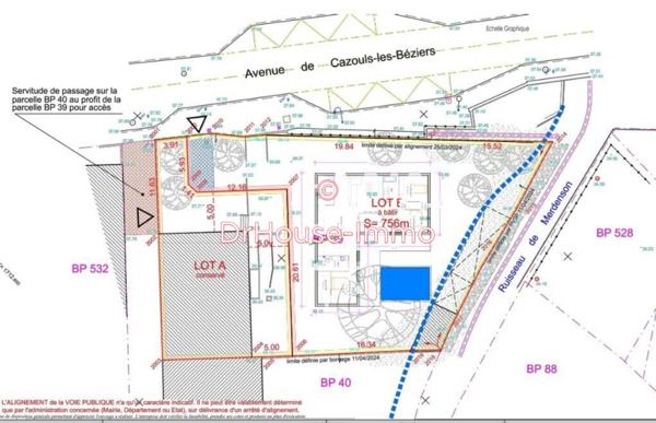 Terrain à vendre de 756 m²