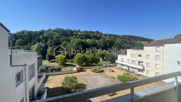 T2 de 49,6 m2 avec terrasse, GARAGE et cave - Résidence La Vigière.
Au 4 ème étage avec ascenseur, environnement calme et agréable. 
L'appartement dispose d'un garage privatif, atout rare et très recherché offrant une véritable valeur ajoutée à ce bien. 
Situé côté jardin totalement à l'écart des nuisances de la rue vous profiterez d'une belle vue dégagée sur la colline et d'un très bon ensoleillement tout au long de la journée.
Il se compose d'une entrée, d'une pièce vestiaire/cellier, d'une cuisine équipée, un salon lumineux avec baie vitrée donnant sur une petite terrasse. Véritable prolongement du séjour, cette terrasse est idéale pour profiter des beaux jours, prendre vos repas en extérieur ou simplement vous détendre en admirant la vue. 
Vous découvrirez également une belle chambre de 15m2 avec accès direct à la terrasse et équipé d'un grand placard/dressing réalisé sur mesure. 
Une grande salle de bain attenante à la chambre vient compléter la partie nuit, avec baignoire, wc et de nombreux rangements.
Une cave fermée vient compléter l'ensemble (stockage, local vélo etc...)
Résidence de 1980, de très bonne qualité et très bien entretenue. 
Frais de copropriété : 122 euros mensuels. Taxe foncière : 961 euros.
Travaux prévus sur la copropriété : isolation par l'extérieur, remplacement de la chaudière gaz par une pompe à chaleur, remplacement de la vmc (amélioration des performances énergétiques de la résidence)
Appartement très agréable et fonctionnel, idéal pour première acquisition, pour un couple ou une personne seule ou pour un projet d'investissement locatif avec un rapport locatif estimé entre 470 et 520 euros mensuels.
Rafraichissement à voir en fonction de votre projet.
